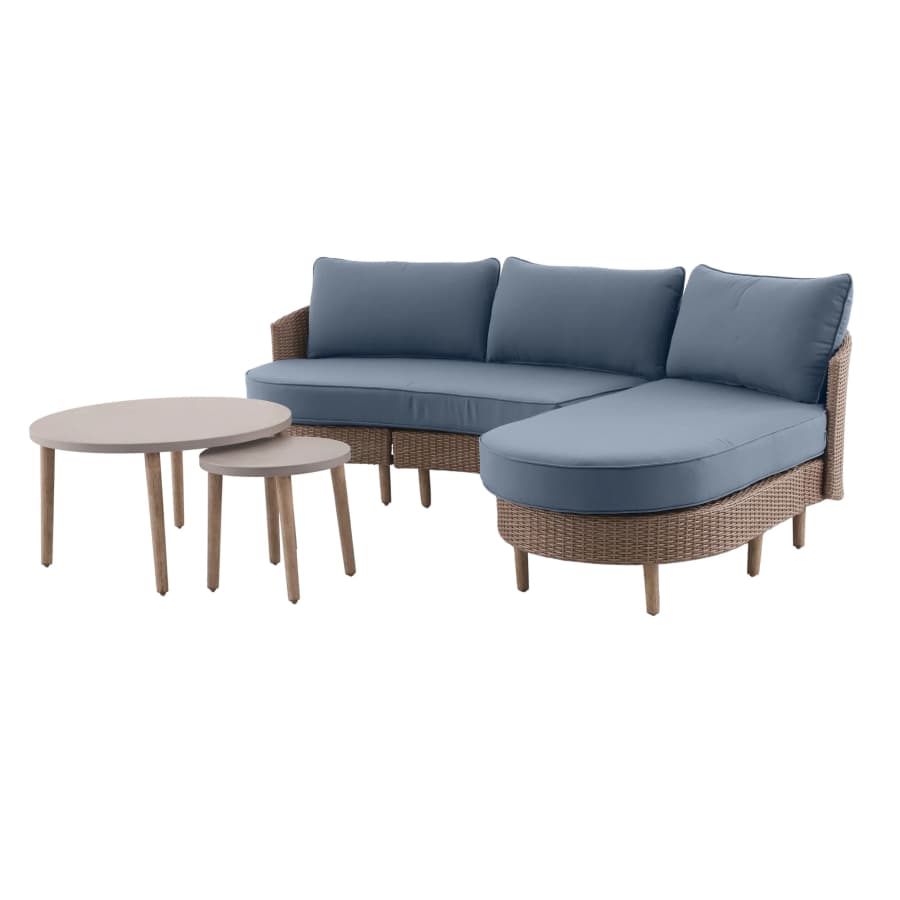 Origin 21 Dunes 3 -Piece Wicker Patio Sofa Conversation Set: $499 Origin 21 Dunes 3 -Piece Wicker Patio Sofa Conversation Set: $499