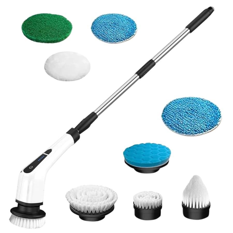8-in-1 Electric Cordless Spin Scrubber: $20 8-in-1 Electric Cordless Spin Scrubber: $20