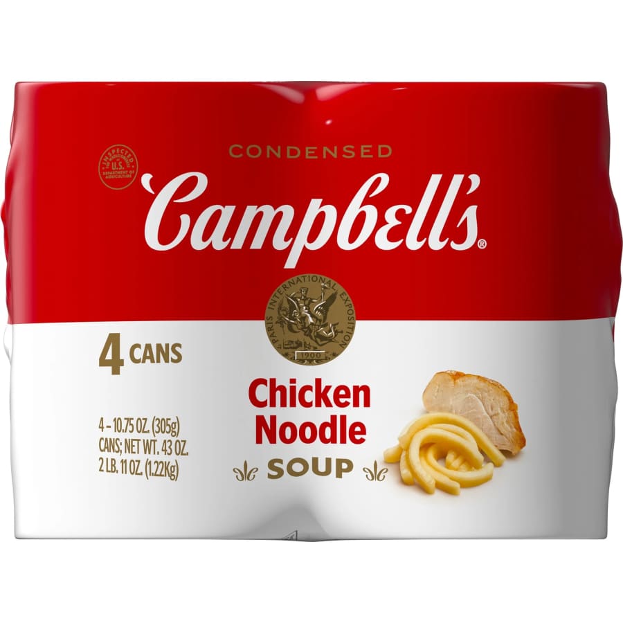 Campbell's Chicken Noodle Soup 10.75-oz Can 4-Pack: $4 Campbell's Chicken Noodle Soup 10.75-oz Can 4-Pack: $4