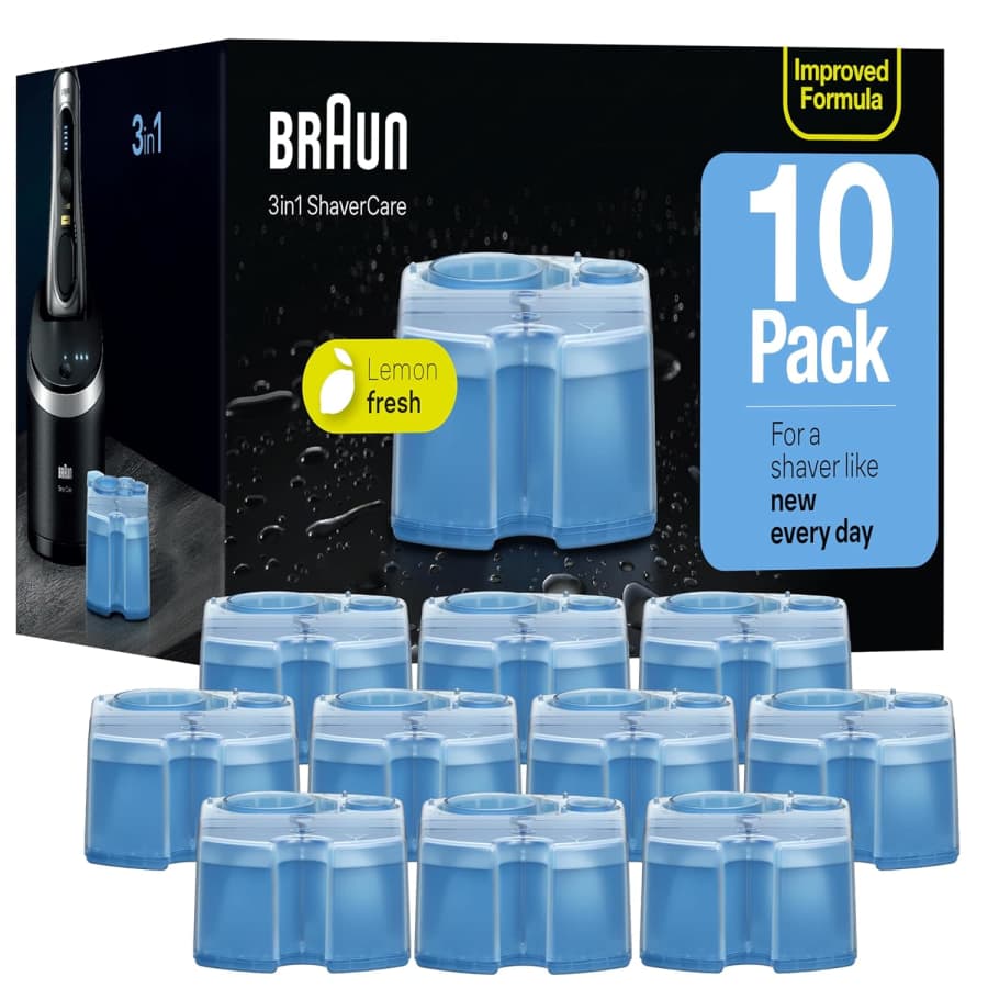 Braun Clean & Renew Refill Cartridges 10-Pack: $33 Braun Clean & Renew Refill Cartridges 10-Pack: $33
