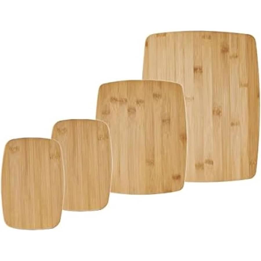 Farberware 4-Piece Reversible Bamboo Cutting Board Set: $9.99 Farberware 4-Piece Reversible Bamboo Cutting Board Set: $9.99