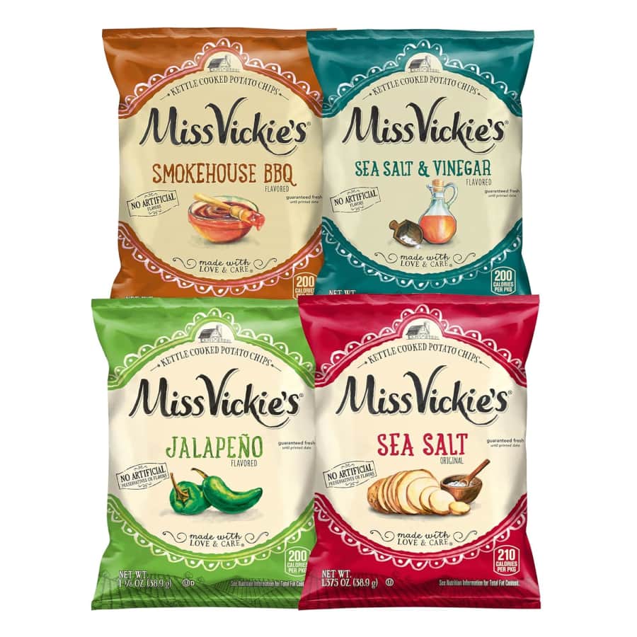 Miss Vickie's Kettle Cooked Potato Chips 28-Count Variety Pack: $19 via Subscribe & Save