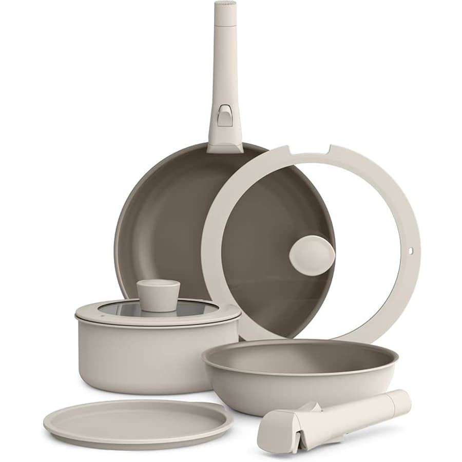 Bella Fits-Anywhere Ceramic Nonstick 8-Piece Cookware Set: $59