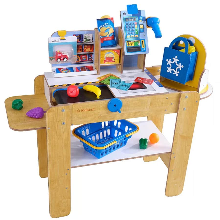 KidKraft Wooden Grocery Store Self-Checkout Center: $76 + $10 Kohl's Cash
