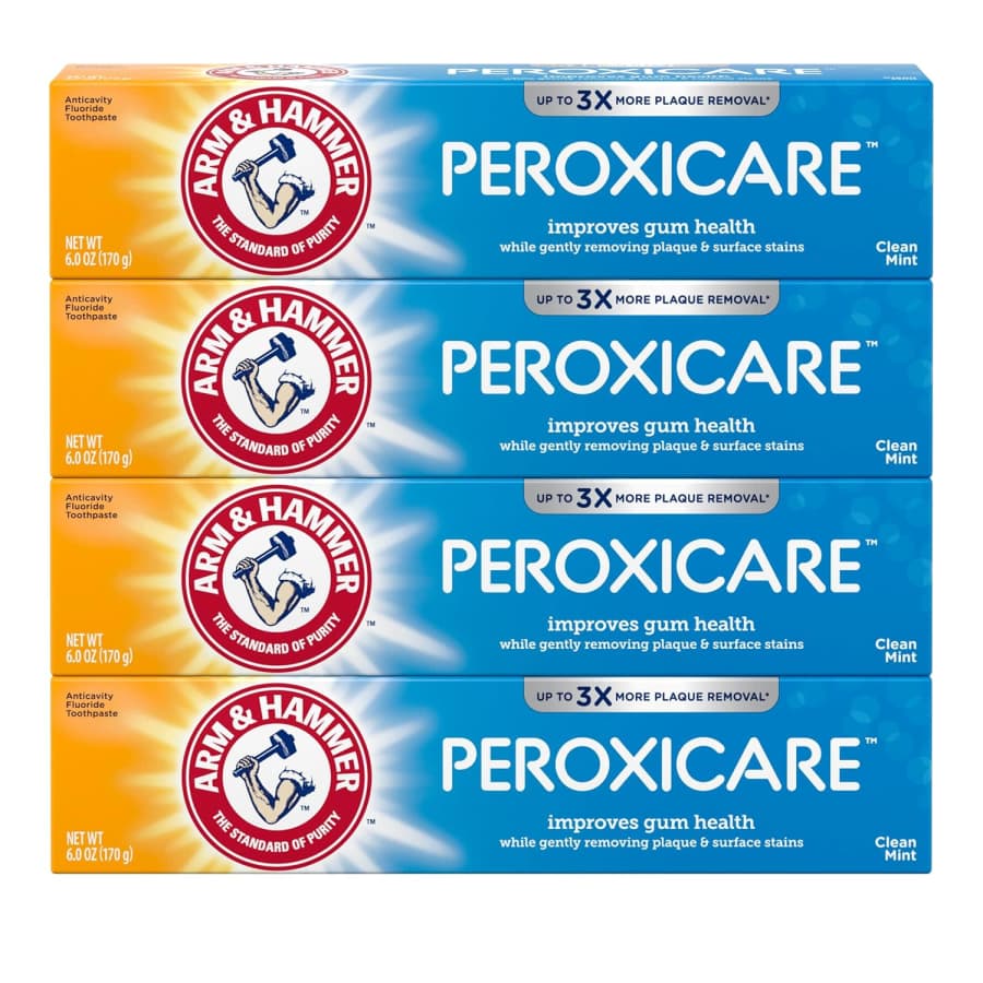 Arm & Hammer Peroxicare Toothpaste 4-Pack: $7.31 Arm & Hammer Peroxicare Toothpaste 4-Pack: $7.31