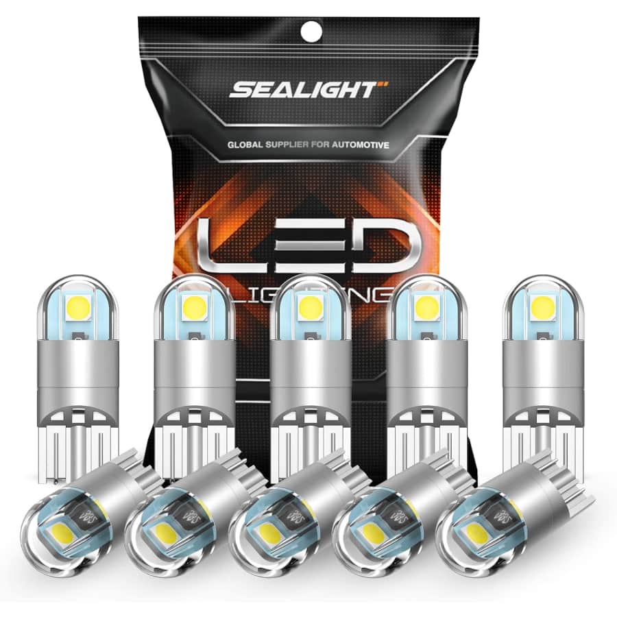 Sealight 6000K 194 LED Bulb 10-Pack: $9.79