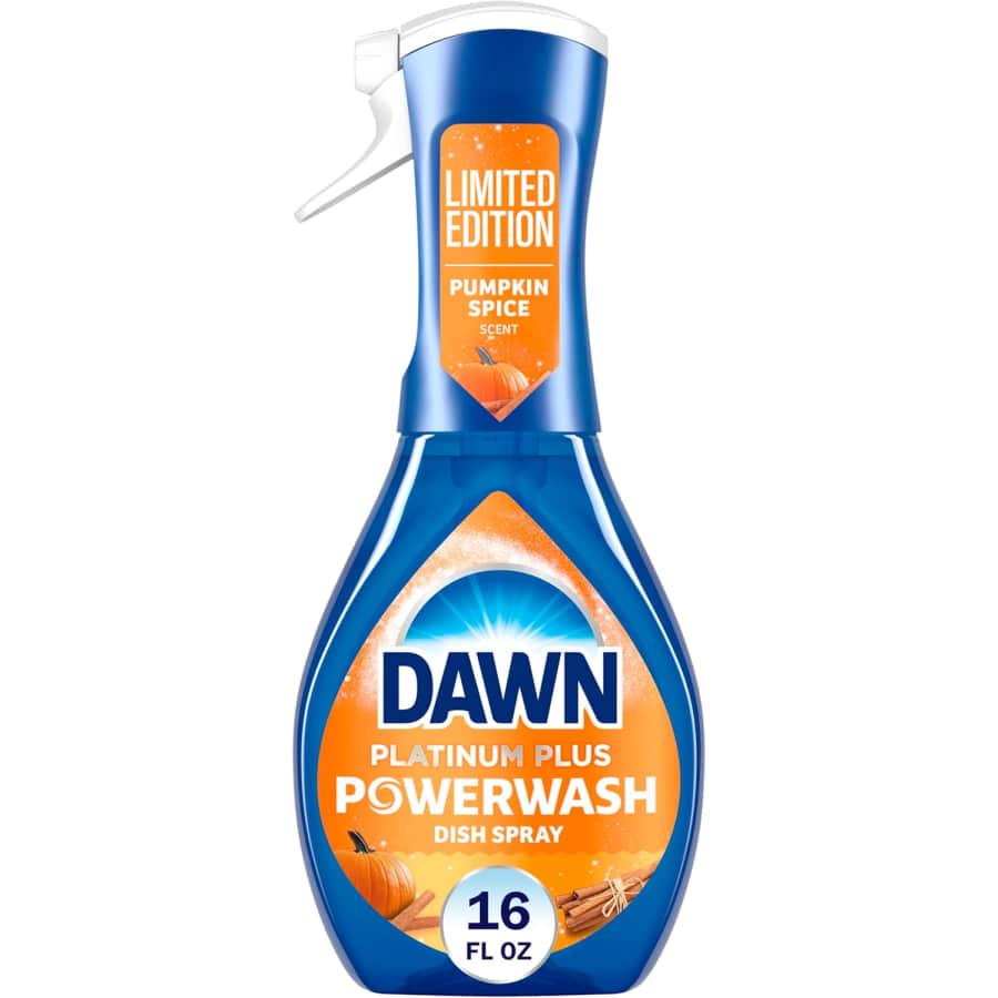 Dawn Platinum Plus Powerwash Pumpkin Spice 16-oz. Dish Spray: $3.94