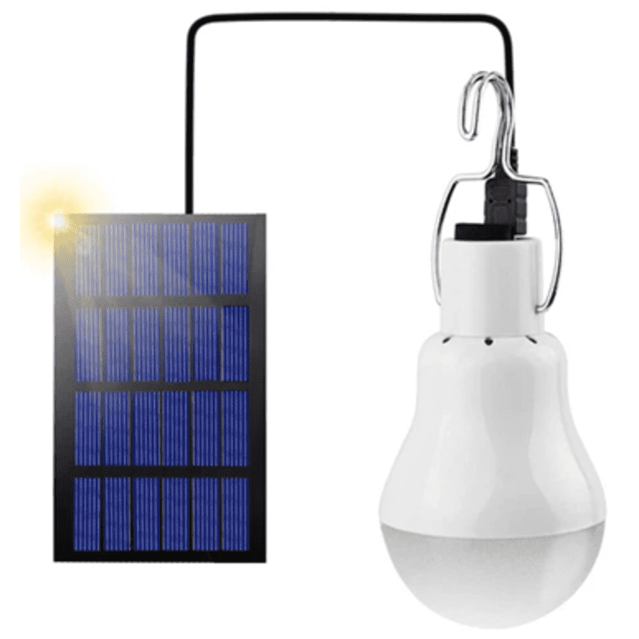 Solar Panel Powered LED Light Bulb: $9 Solar Panel Powered LED Light Bulb: $9
