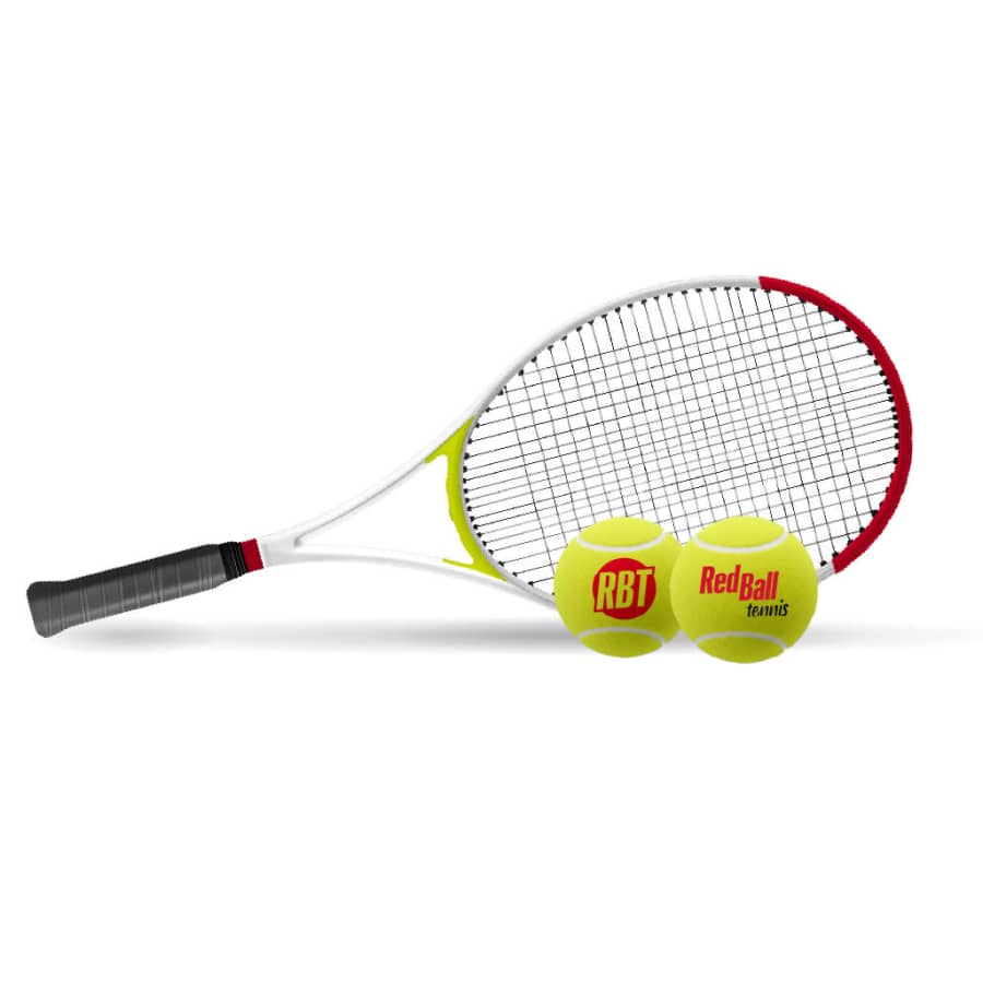 Red Ball Tennis Racquet 2-Pack + Balls: Free Red Ball Tennis Racquet 2-Pack + Balls: Free