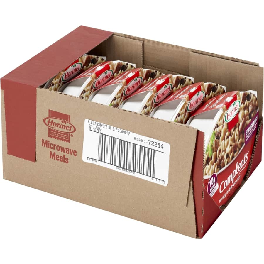 Hormel Compleats 9-oz. Beef Stroganoff Microwave Meal 6-Pack: $13 Hormel Compleats 9-oz. Beef Stroganoff Microwave Meal 6-Pack: $13