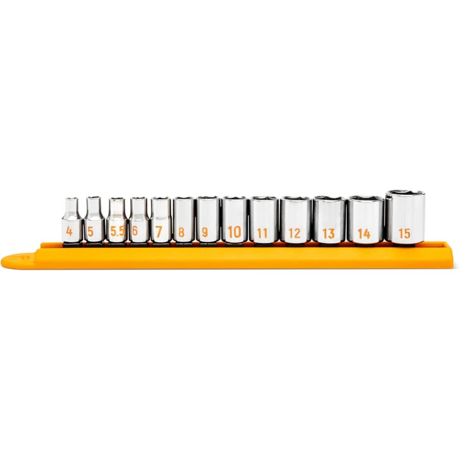 GearWrench 13-Piece 1/4" Drive Metric Socket Set: $37.30