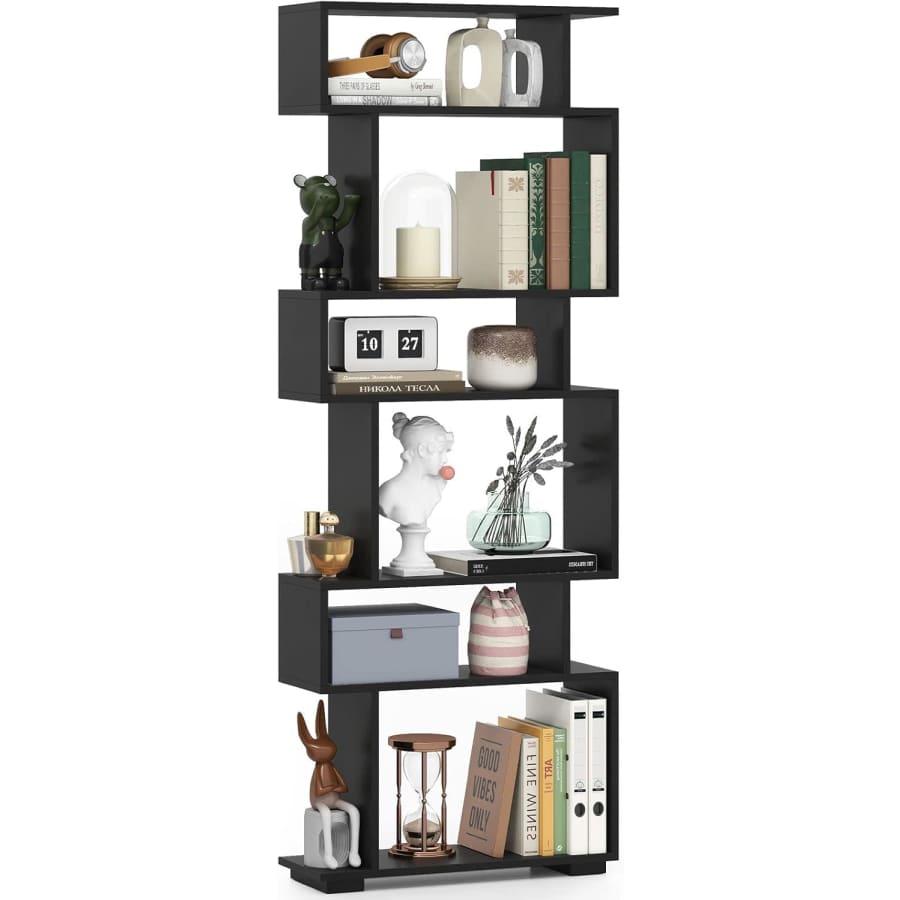 Giantex 6-Tier Geometric Bookshelf: $40
