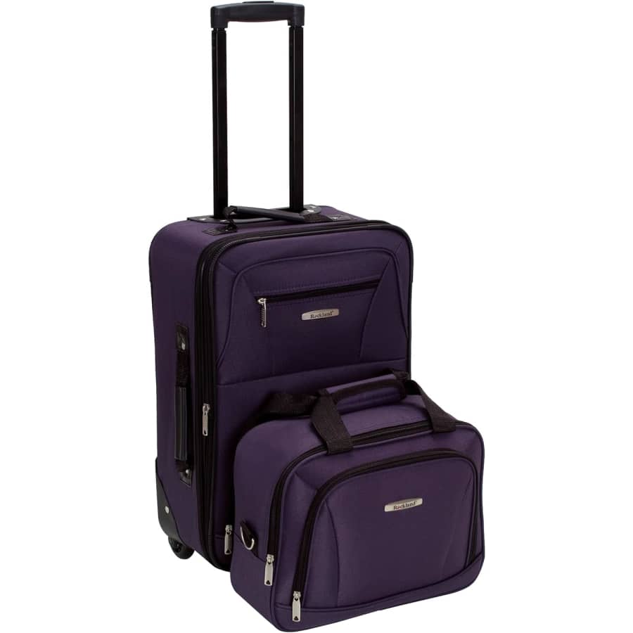 Rockland Fashion Expandable Softside Upright Luggage Set: $33