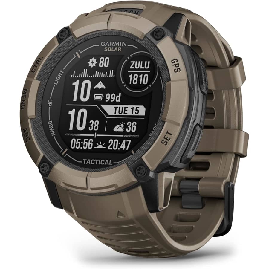 Garmin Instinct 2X Solar Tactical GPS Smartwatch: $385 Garmin Instinct 2X Solar Tactical GPS Smartwatch: $385