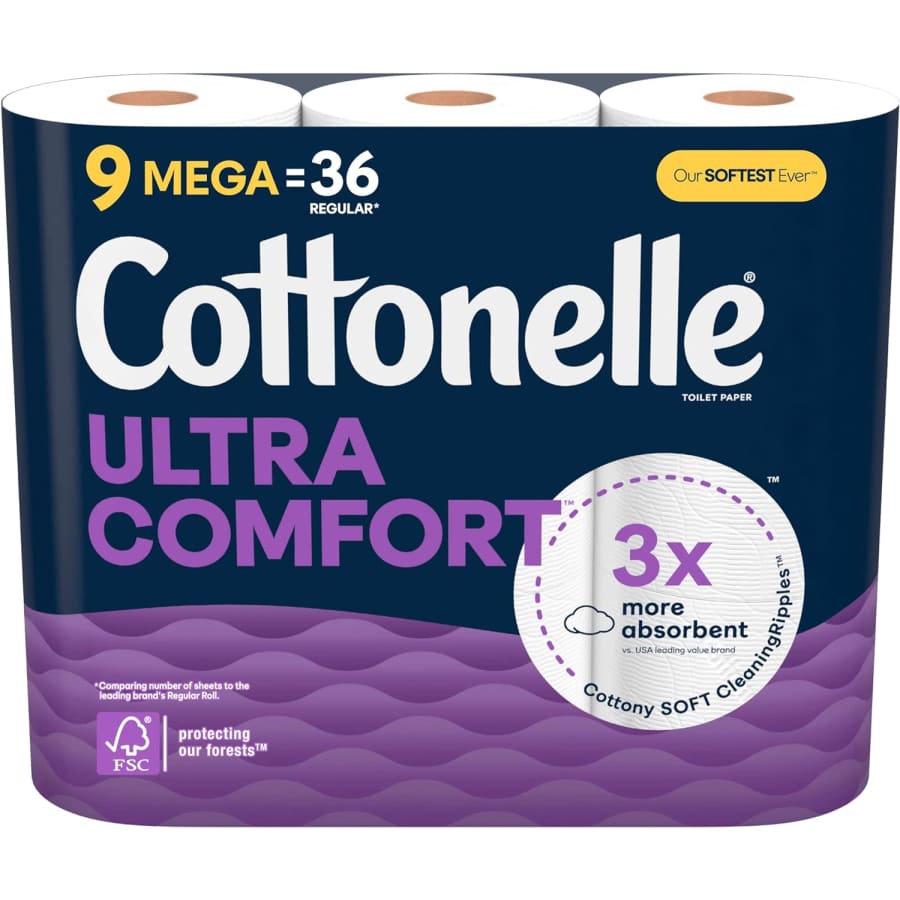 Cottonelle Ultra Comfort Toilet Paper 9-Pack: $9.50 via Sub & Save Cottonelle Ultra Comfort Toilet Paper 9-Pack: $9.50 via Sub & Save