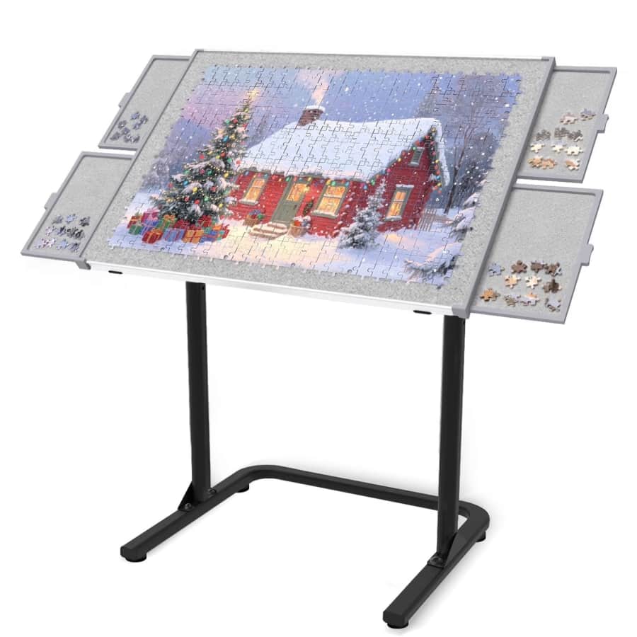 Adjustable 1,500-Piece Jigsaw Puzzle Table: $80.99 Adjustable 1,500-Piece Jigsaw Puzzle Table: $80.99