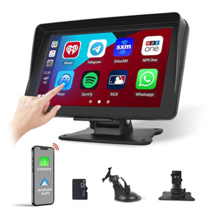 7" Wireless Car Display with Apple CarPlay / Android Auto: $65 7" Wireless Car Display with Apple CarPlay / Android Auto: $65
