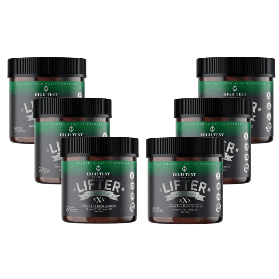 High Test Gummies Delta-9 10mg Sativa 30-Gummy Bottle: 6 for $102 High Test Gummies Delta-9 10mg Sativa 30-Gummy Bottle: 6 for $102