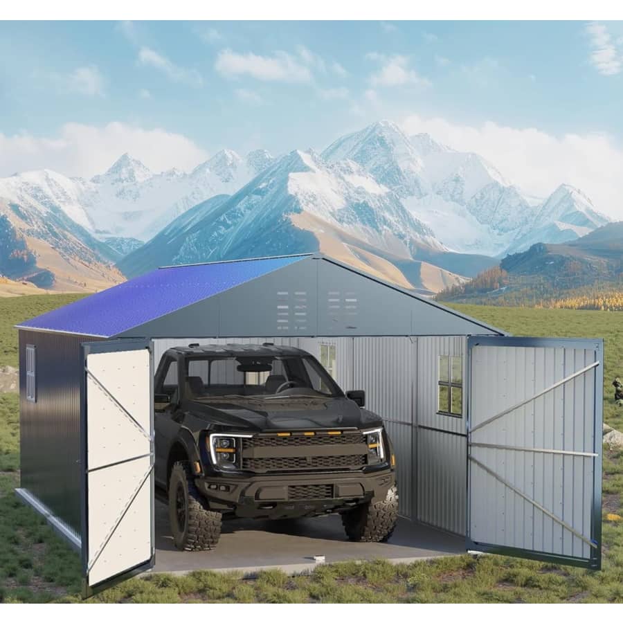 GarveeLife 12x20-Foot Metal Enclosed Carport: $900