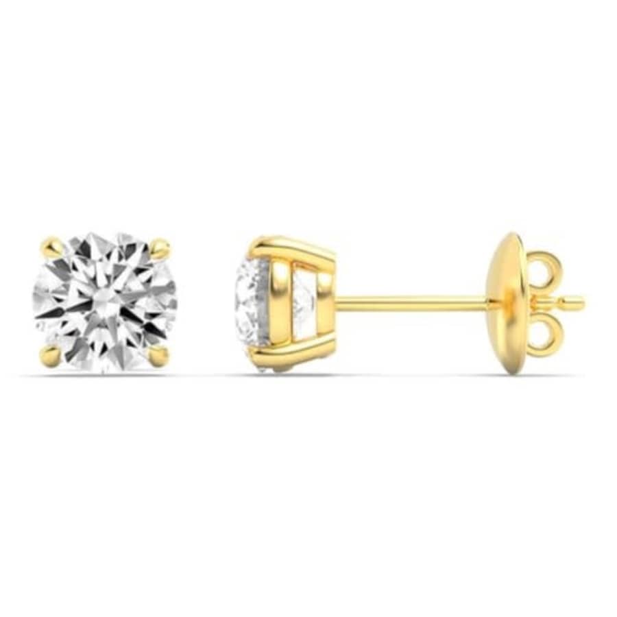 IGI-Certified 2-tcw FVS Round Cut Lab-Grown Diamond Earrings: $1,002