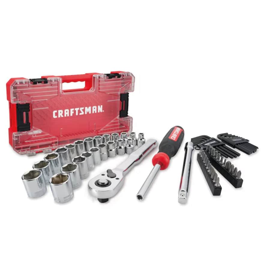 Craftsman Versastack 63-Piece Metric and SAE Mechanics Tool Set: $35