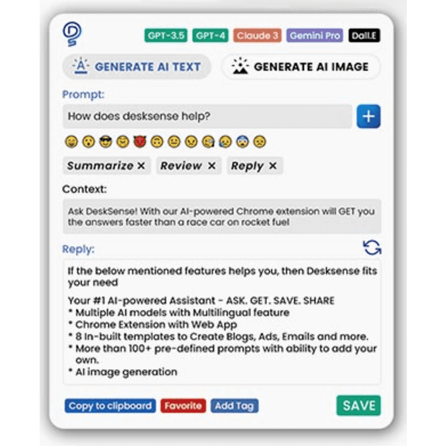 DeskSense AI Assistant: Lifetime Subscription for $38