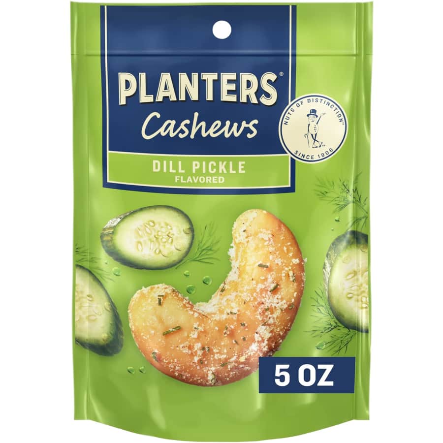 Planters 5-oz. Dill Pickle Cashews: $3.32 via Subscribe & Save