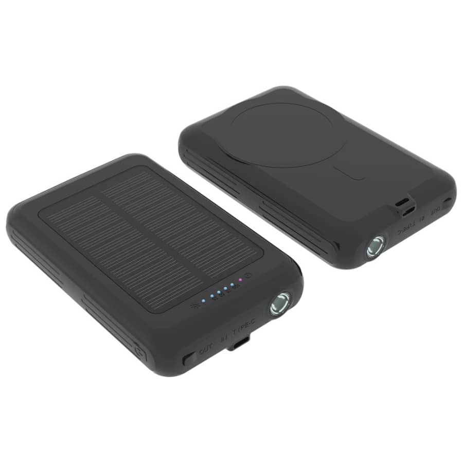 Brookstone 5,000mAh Magnetic Solar Power Bank: $15