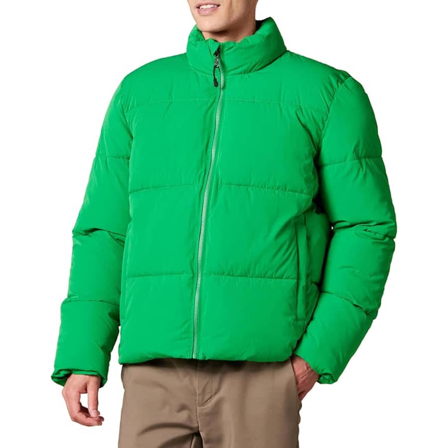 Amazon Essentials Men's Mock Neck Puffer Jacket: $24 Amazon Essentials Men's Mock Neck Puffer Jacket: $24