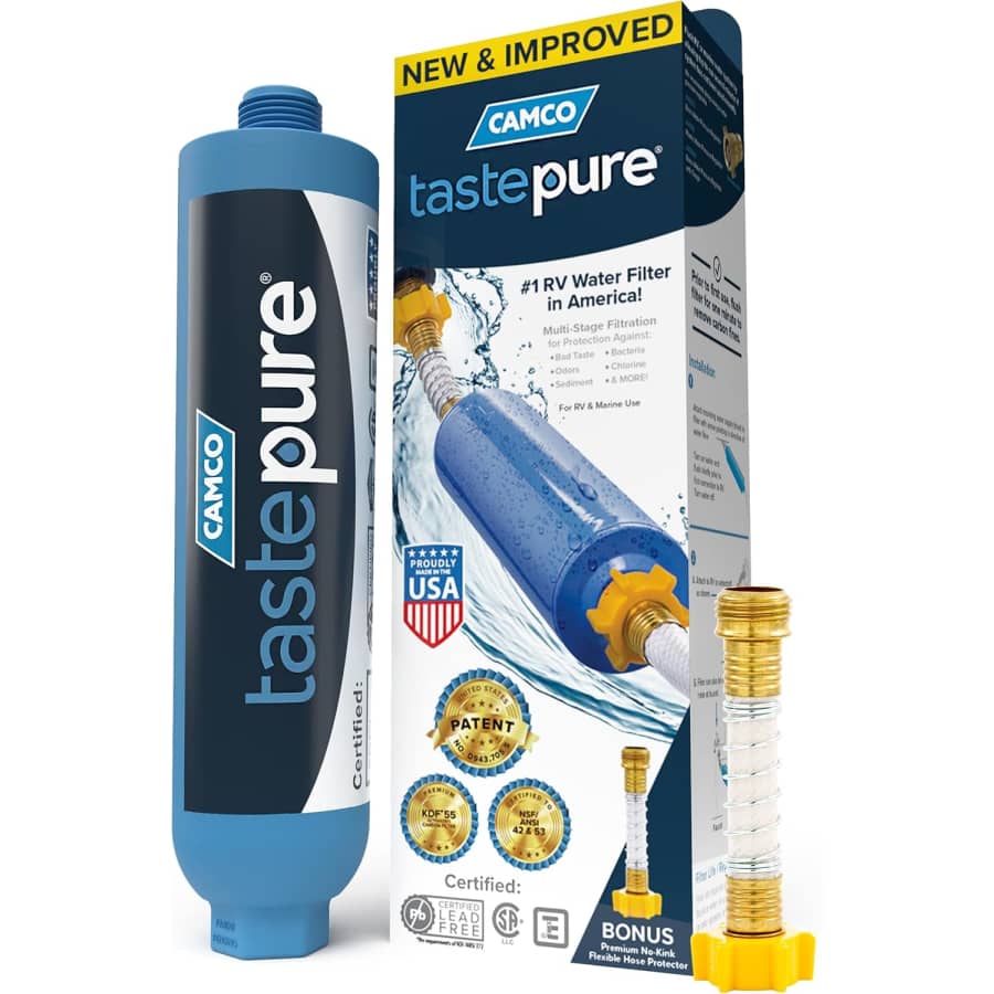 Camco Tastepure RV Water Filter with Hose Protector: $14 w/ Sub & Save Camco Tastepure RV Water Filter with Hose Protector: $14 w/ Sub & Save