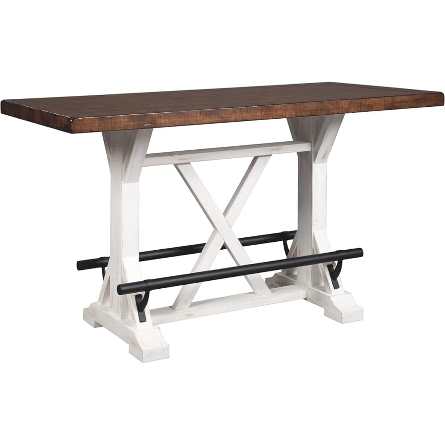 Signature Design by Ashley Valebeck Rustic Farmhouse Counter Height Dining Table: $291 Signature Design by Ashley Valebeck Rustic Farmhouse Counter Height Dining Table: $291