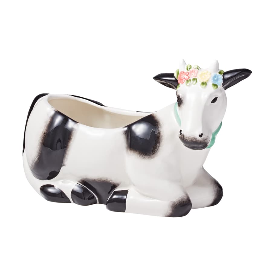 The Pioneer Woman Cow Ceramic Planter: $12.44
