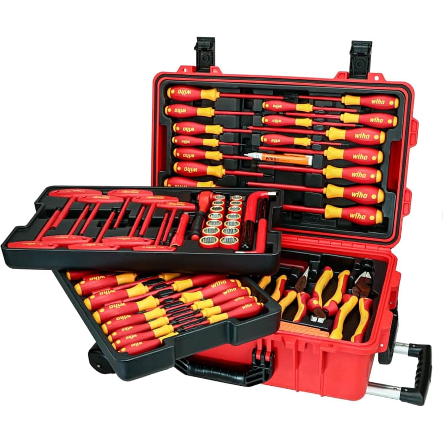 Wiha Tools Wiha 80-Piece Insulated Tool Set w/ Rolling Tool Case: $1,433