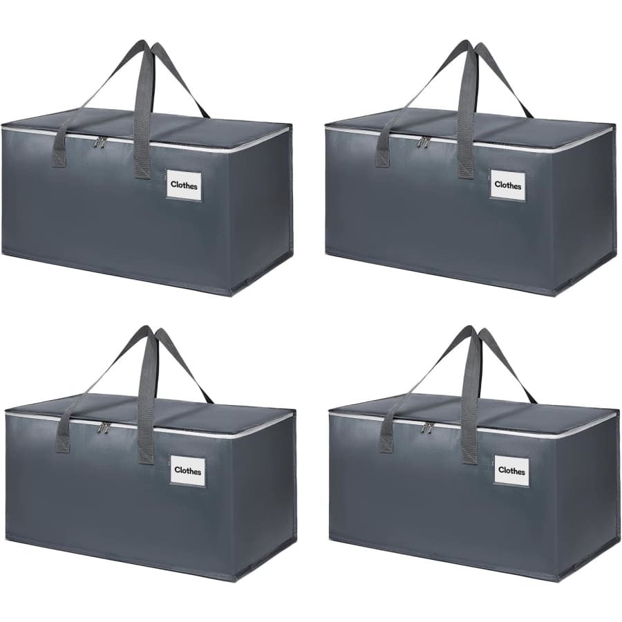 Moving Bags with Zipper 4-Pack: $13 Moving Bags with Zipper 4-Pack: $13