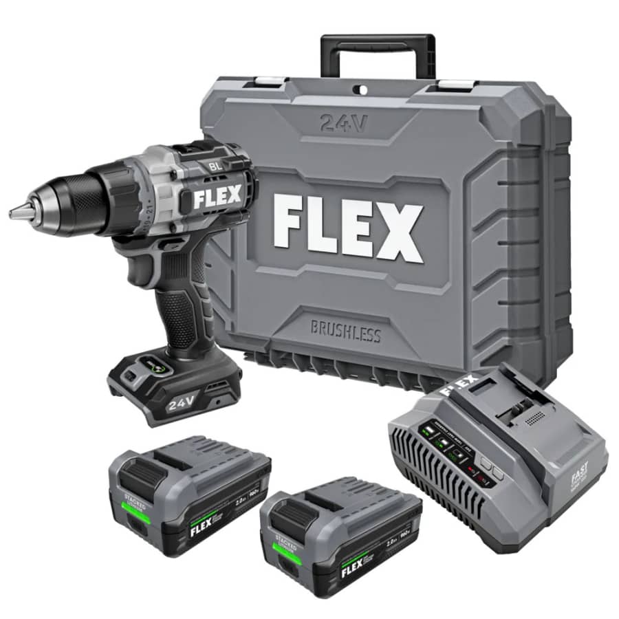 Flex Stacked Li 24V 1/2" Cordless Drill Kit: $119 Flex Stacked Li 24V 1/2" Cordless Drill Kit: $119