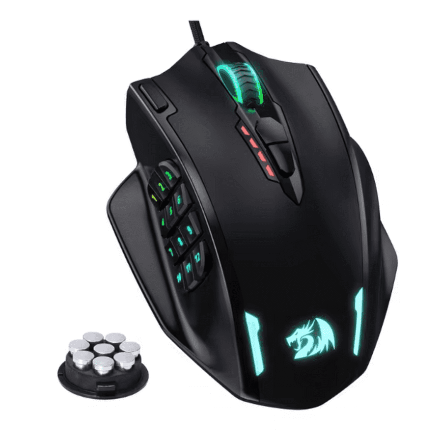 Redragon M908 RGB Backlight LED USB Wired Gaming Mouse: $17