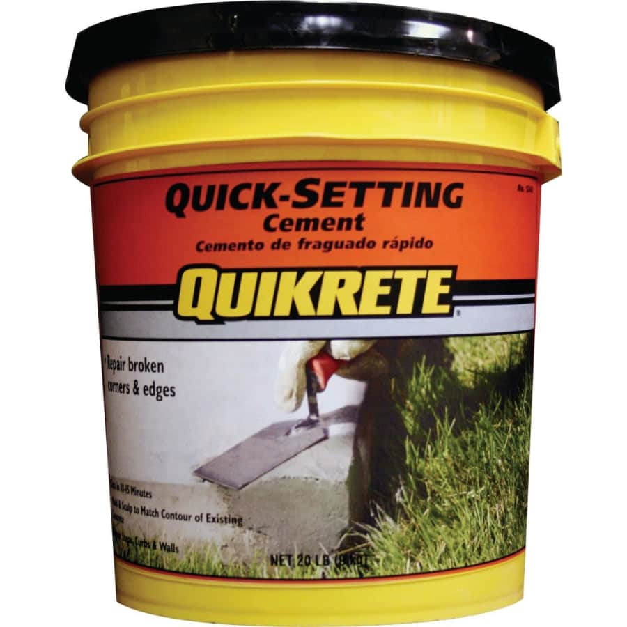 Quick Setting Cement 20-lb. Tub: $18 Quick Setting Cement 20-lb. Tub: $18