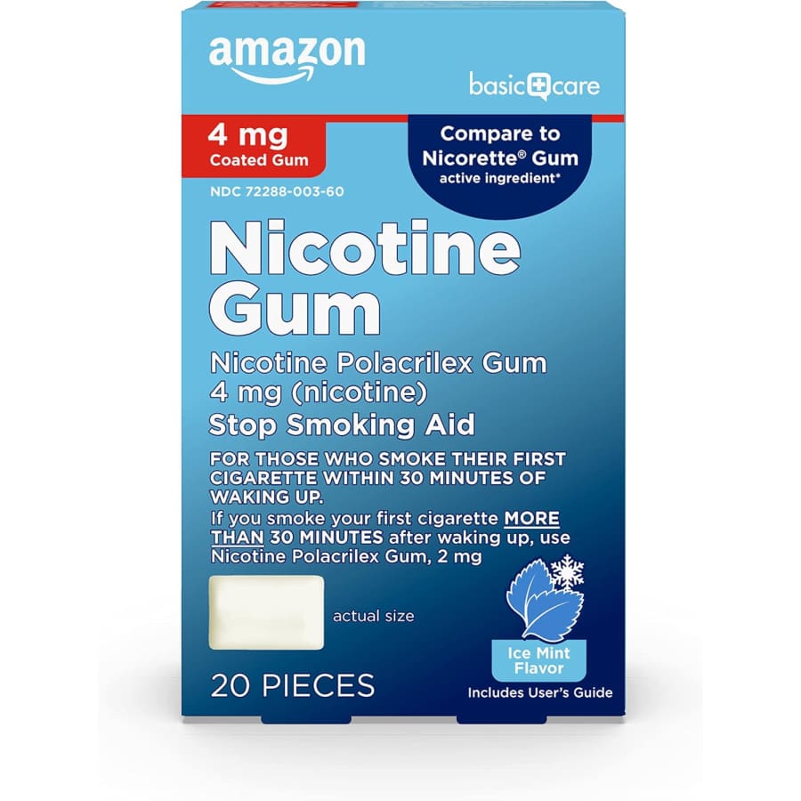 Amazon Basic Care Nicotine Gum 20-Count Pack: $5.53 via Sub & Save