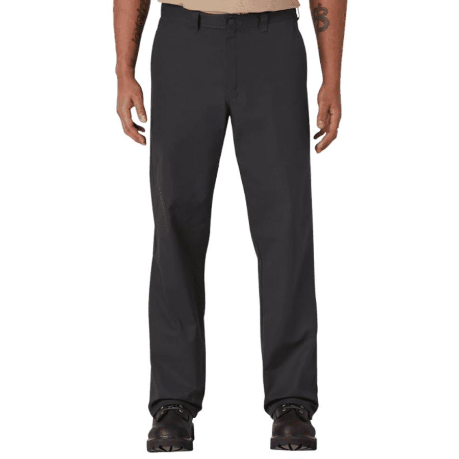 Dickies Men's Regular Fit Straight Leg Flat Front Pants: $10