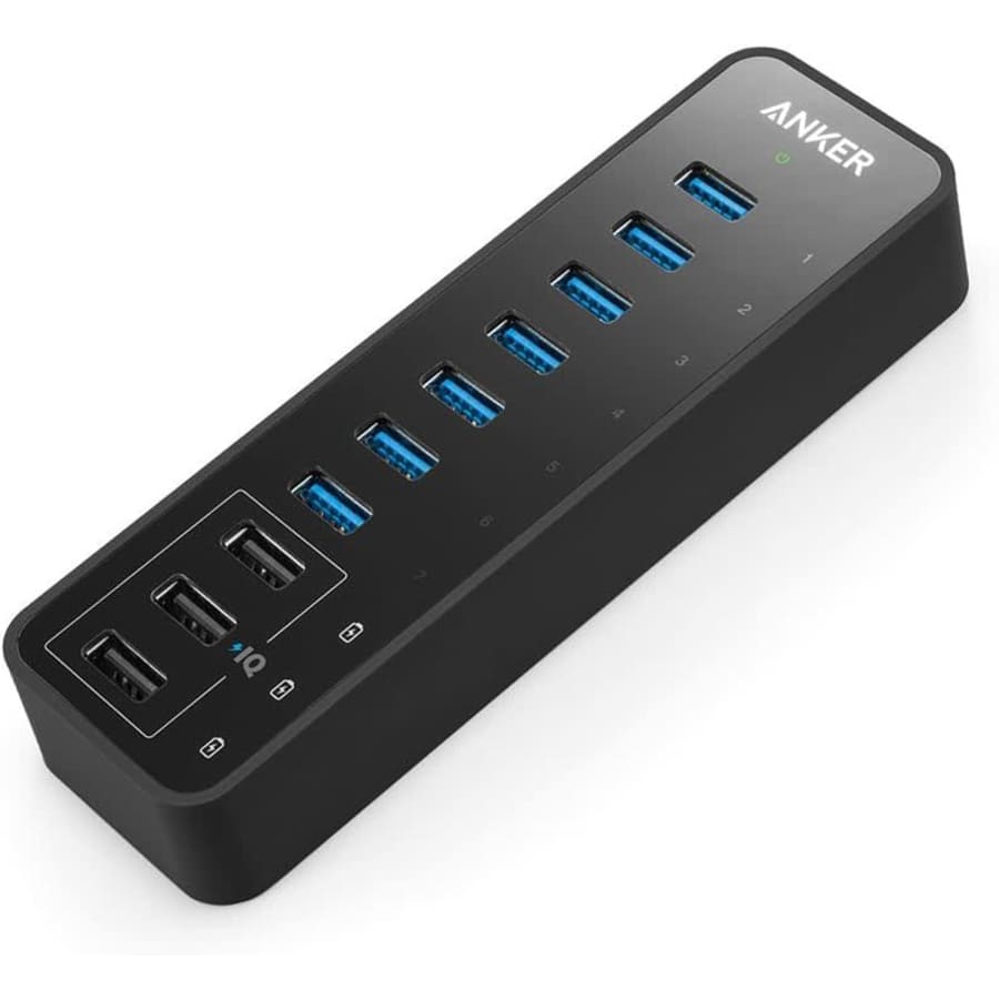 Anker 10-Port USB Hub: $44