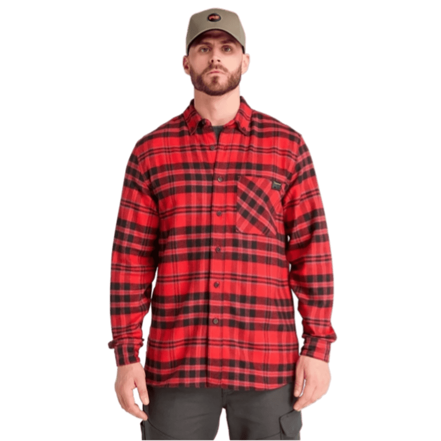 Timberland Men's Woodfort Midweight Flannel Shirt (Large Sizes): $19.98