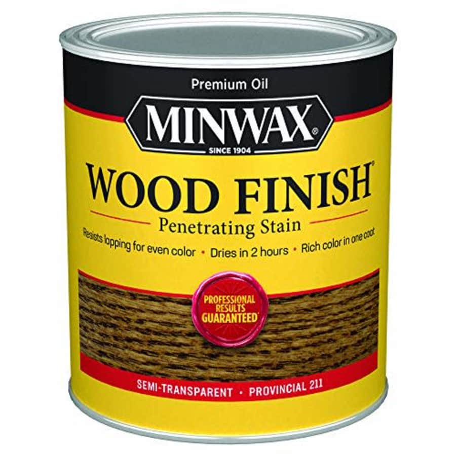 Minwax 1-Quart Provincial Oil-Based Wood Stain: $5.96 Minwax 1-Quart Provincial Oil-Based Wood Stain: $5.96