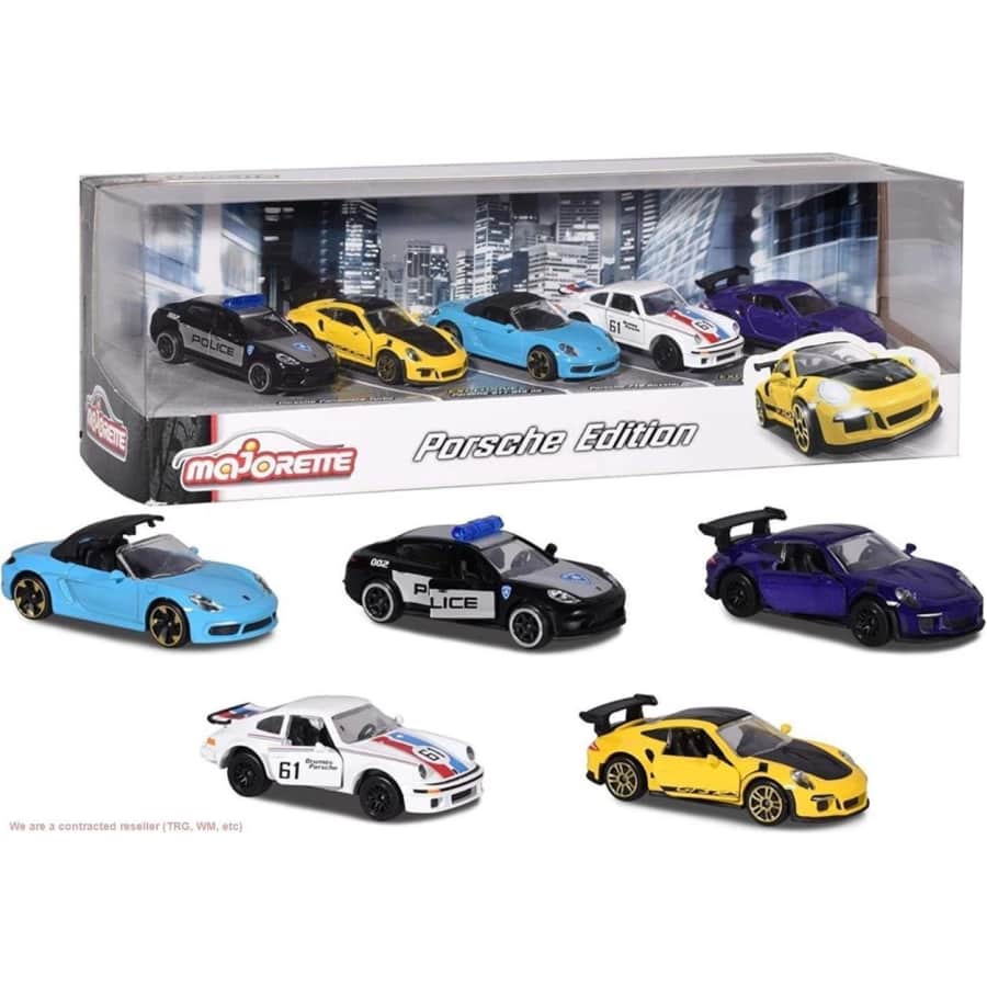 Majorette Porsche Edition 1:64 Scale Vehicle 5-Pack: $13.76