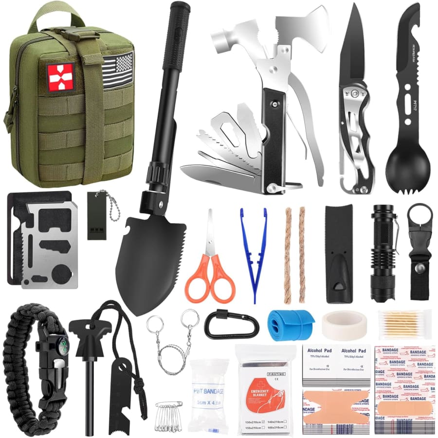 150-Piece Survival Kit with Trauma Bag: $19.99