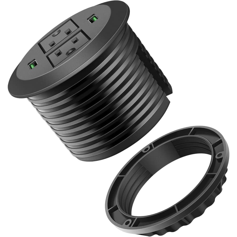 1,500W 3" Desk Power Grommet w/ 10-Foot Cord: $9.77