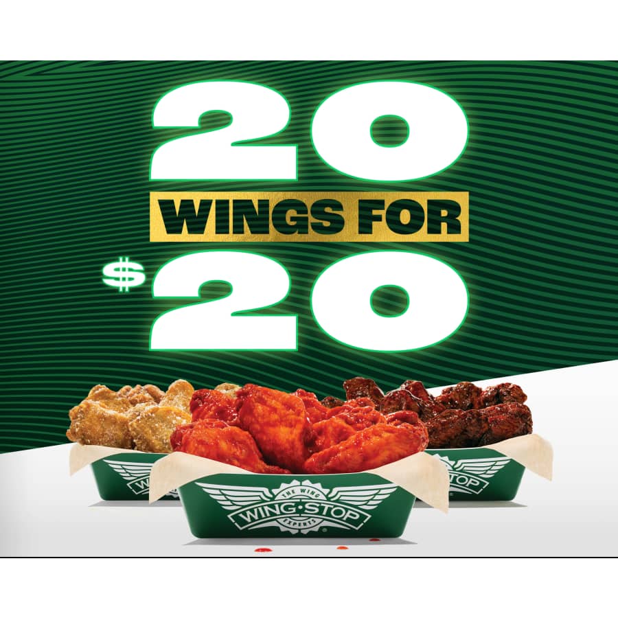 Wingstop Wings: 20 for $20
