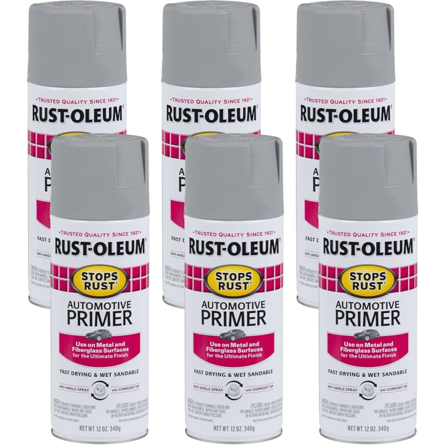 Rust-Oleum 12-oz. Stops Rust Automotive Primer Spray 6-Pack: $33 Rust-Oleum 12-oz. Stops Rust Automotive Primer Spray 6-Pack: $33