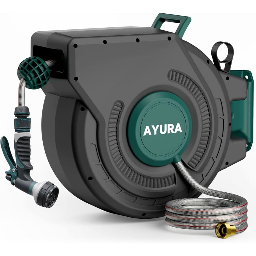 100-Foot Retractable Garden Hose Reel: $65