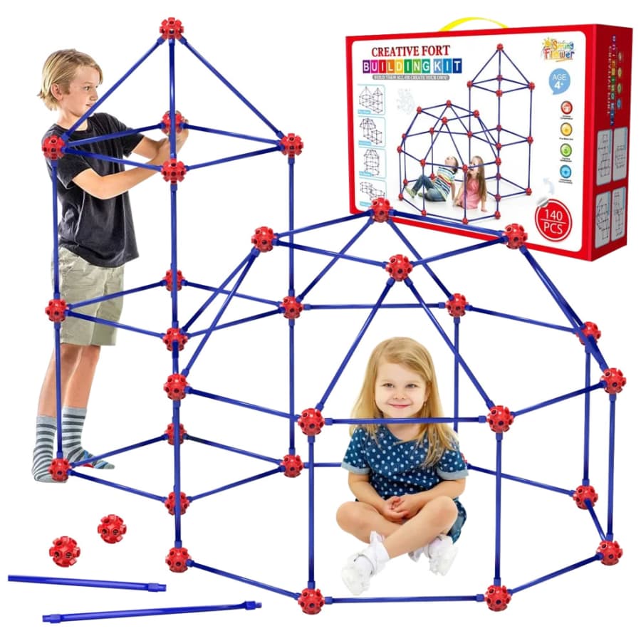 SpringFlower 140-Piece Creative Fort Building Kit: $18
