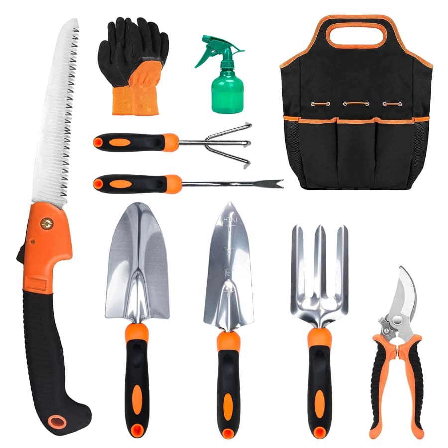 10-Piece Garden Tool Set w/ Carry Tote: $19 10-Piece Garden Tool Set w/ Carry Tote: $19